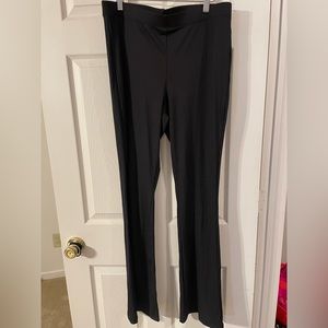 ribbed flare leggings